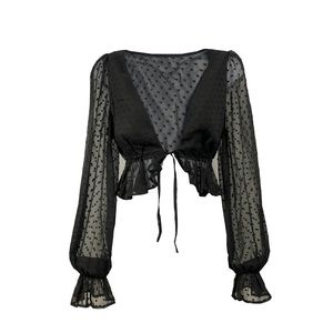 Sheer Polkadot Top
